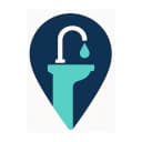 SpringNavi app icon, a water tap and drop inside a map pin.